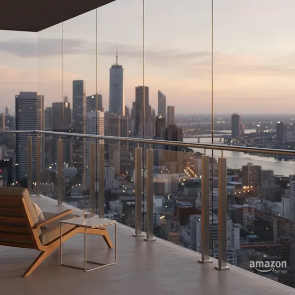 Premium glass railings with clear views