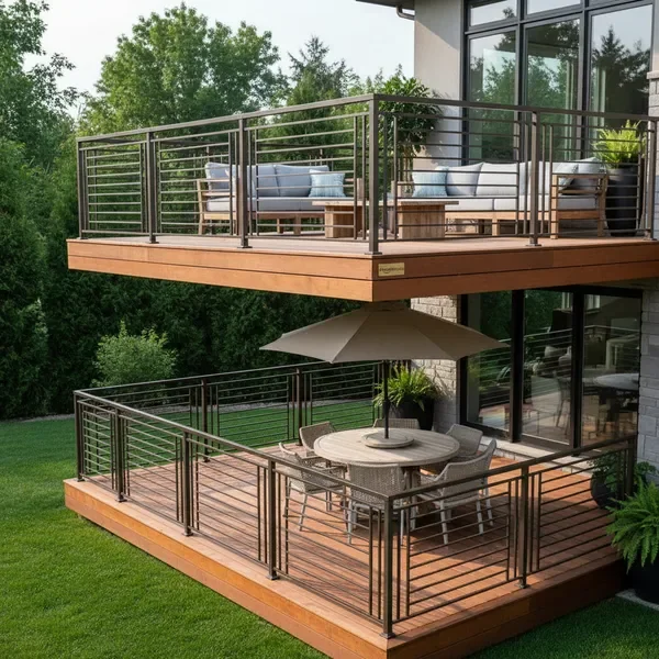 Professional deck railings installation